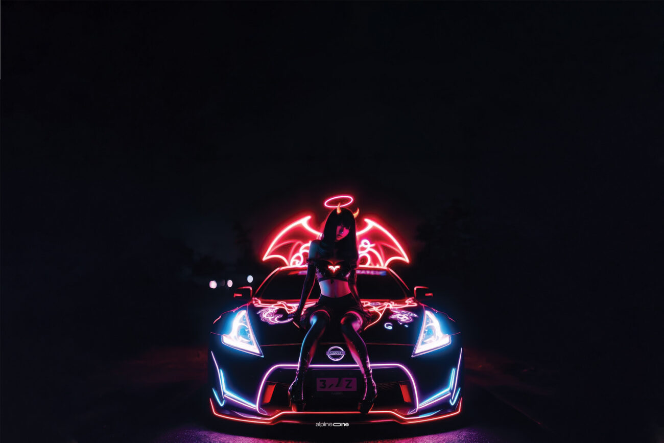 370Z with Monsters: The Ultimate Fusion of Power and Style - Image 2