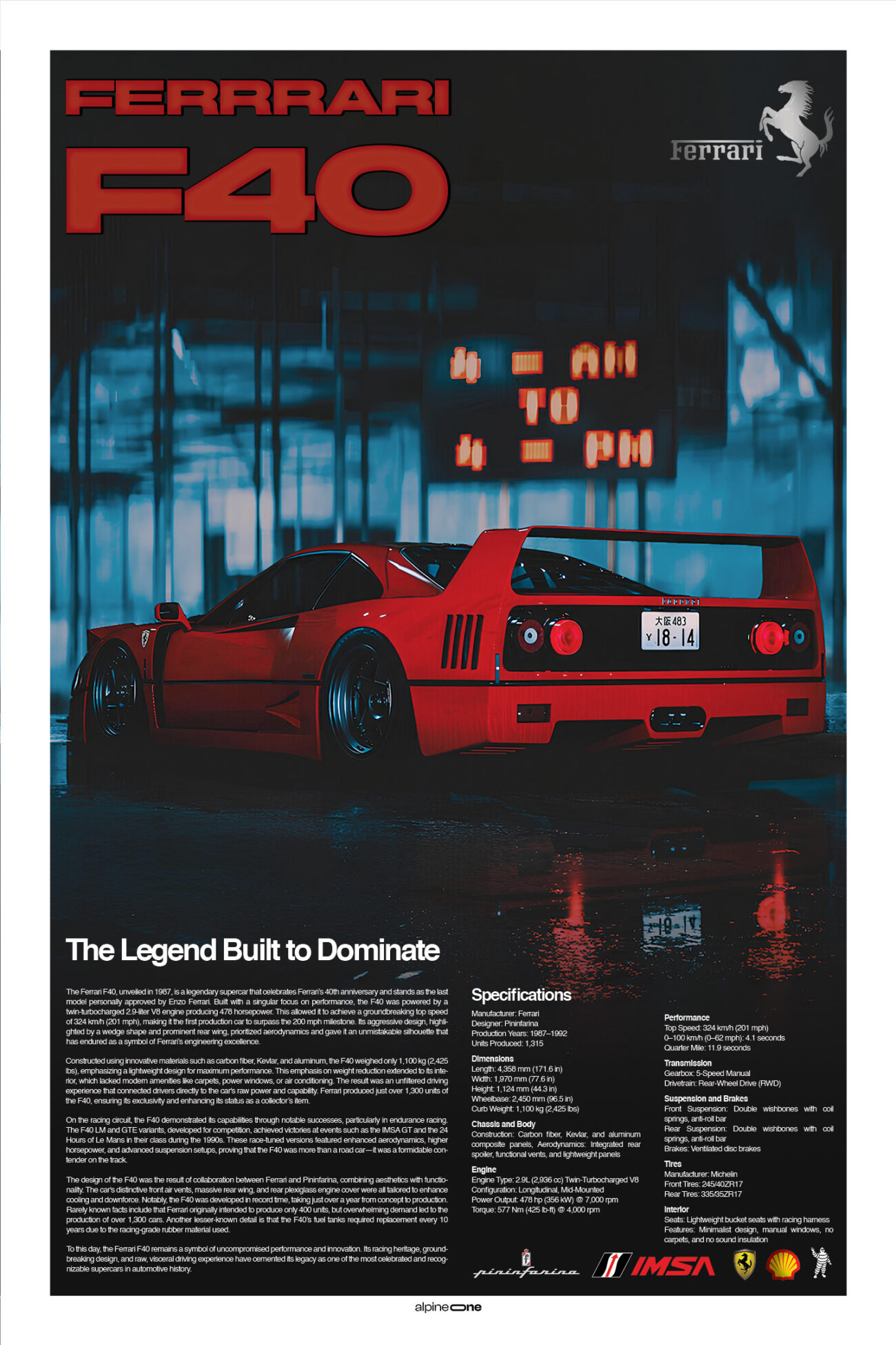 Ferrari F40 X Japanese Stance 01-02 - Image 2